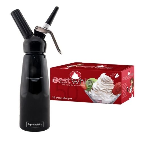 Combo cream whipper & BestWhip cream chargers
